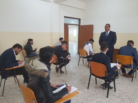 الامتحانات النهائية لطلبة المرحلة الأولى الفصل الدراسي الأول 2019-2020