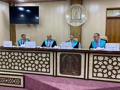 مناقشة الطالب خليل ابراهيم 