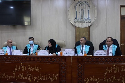 مناقشة الطالب محمد خاشع